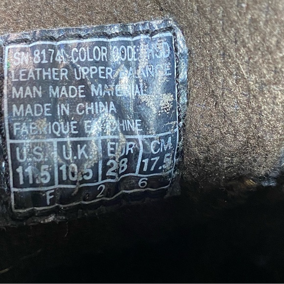 Skechers Y2K Sneakers Vintage Brown Leather Kid's Youth Size 11.5 Shoes 8174L - Picture 10 of 11